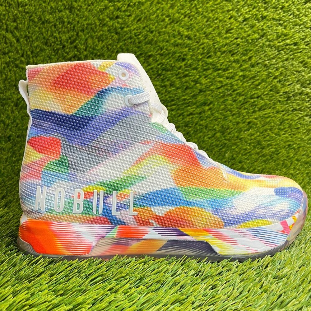 Nobull SF Trainer+ Pride Collection Mens Size 11 White Athletic Shoes Sneakers